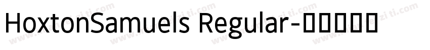 HoxtonSamuels Regular字体转换
